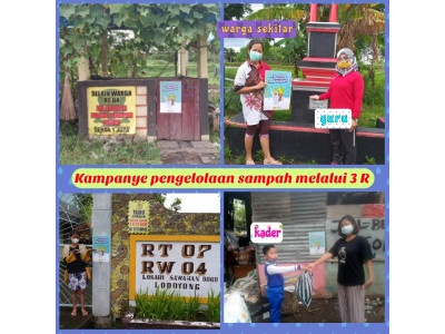 kampanye pengelolaan sampah dengan warga sekitar